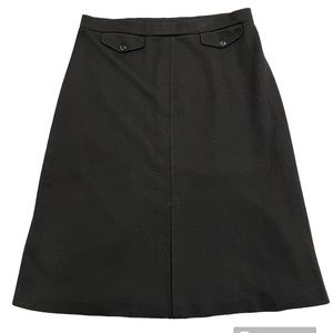 Vintage Black Alfred Dunner Midi Pencil Skirt Size S